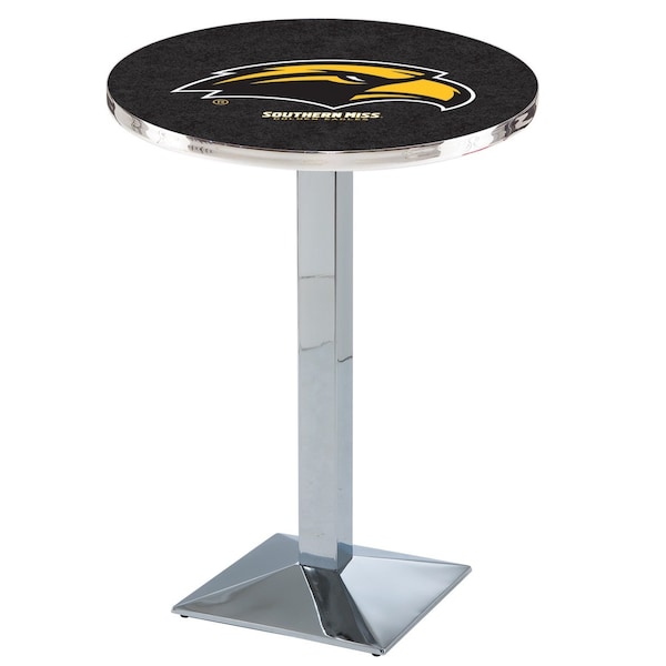 42" Chrome Southern Miss Pub Table